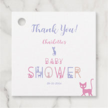 Cute Kat Pastel Kleur Baby Shower