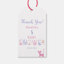 Cute Kat Pastel Kleur Baby Shower