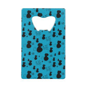 Cute kat patroon creditkaart flessenopener (Voorkant)