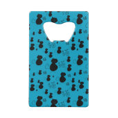 Cute kat patroon creditkaart flessenopener (Achterkant)