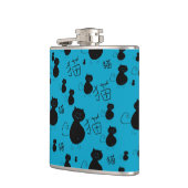 Cute kat patroon heupfles (Links)