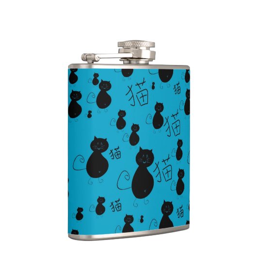 Cute kat patroon heupfles (Rechts)