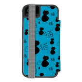 Cute kat patroon incipio iPhone portemonnee hoesje (Agenda Achterkant)
