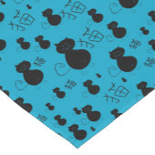 Cute kat patroon korte tafelloper (Hoek)