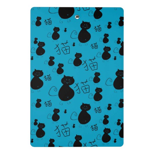 Cute kat patroon mini klembord (Achterkant)