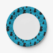 Cute kat patroon papieren bordje (Voorkant)