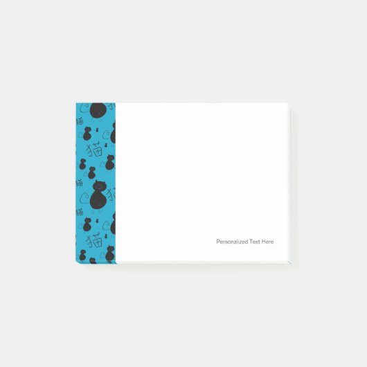 Cute kat patroon post-it® notes (Voorkant)