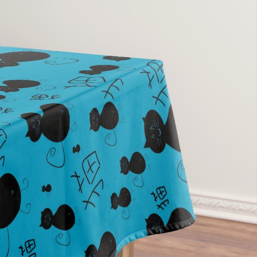 Cute kat patroon tafelkleed (Voorbeeld)