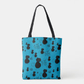 Cute kat patroon tote bag (Achterkant)