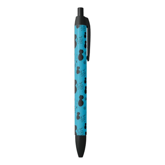 Cute kat patroon zwarte inkt pen (Achterkant (Verticaal))