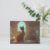 Cute Kat Postkaart (Staand voorkant)