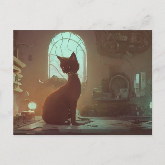 Cute Kat Postkaart (Voorkant)