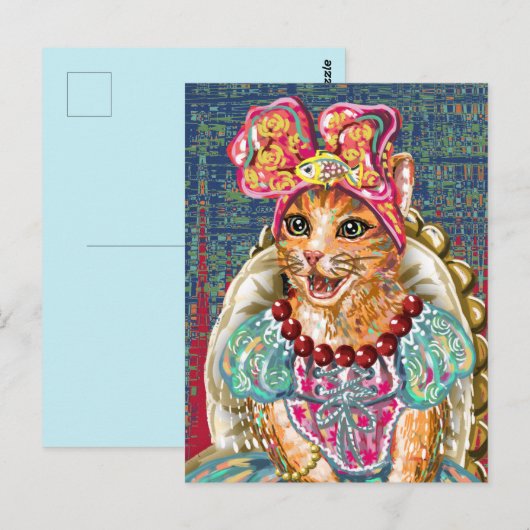 Cute Kat Postkaart (Voorkant / Achterkant)