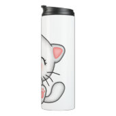 Cute kat print thermale tumbler thermosbeker (Geroteerd rechts)