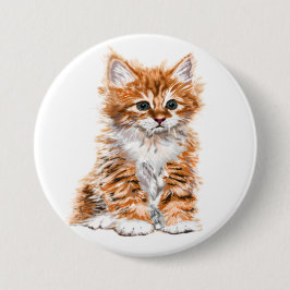 Cute Kat Ronde Button 7,6 Cm