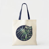 Cute Kat Round Cat Art Tote Bag (Voorkant)