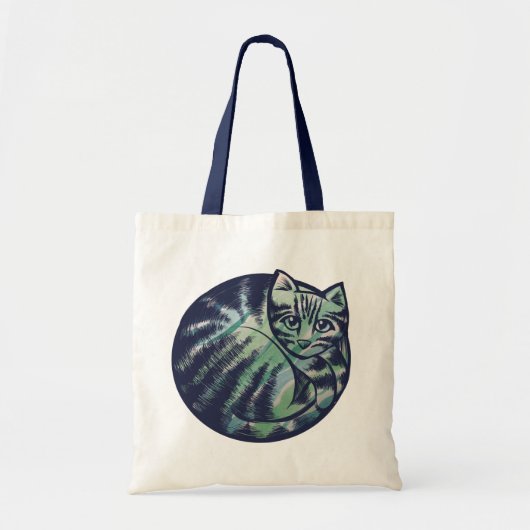 Cute Kat Round Cat Art Tote Bag (Voorkant)