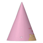 Cute Kat Roze Verjaardagsfeesthoed Feesthoedjes (Links)