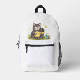 Cute kat schoolrugzak bedrukte rugzak