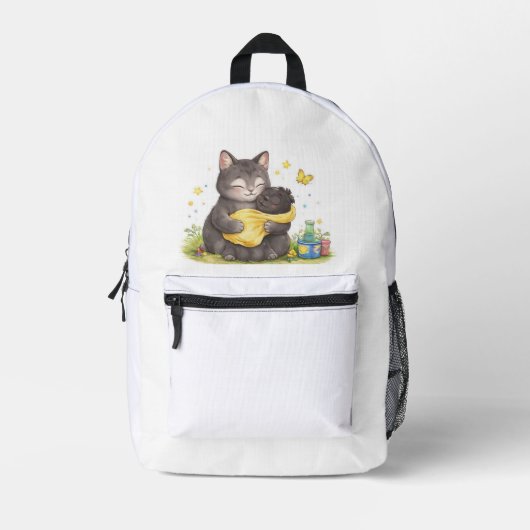 Cute kat schoolrugzak bedrukte rugzak (Voorkant)