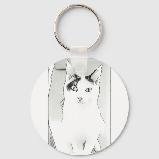 Cute Kat Sleutelhanger (Voorkant)