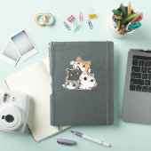 Cute Kat Stapeling – Schattige Kawaii Kat Sticker (iPad Cover)
