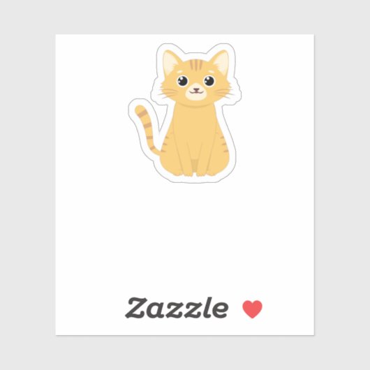 Cute kat! sticker (Vel)