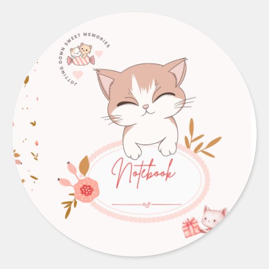 Cute kat stickers (Voorkant)