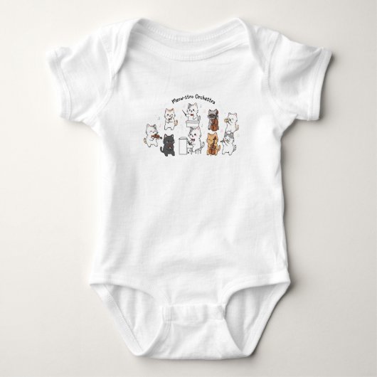 Cute Kat Symfonieband  Romper (Voorkant)