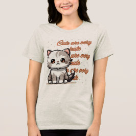 Cute Kat T-shirt ontwerp Schattige Kitty Liefhebbe