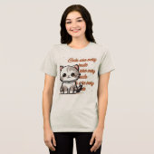 Cute Kat T-shirt ontwerp Schattige Kitty Liefhebbe (Voorkant volledig)