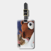 Cute Kat Teddy Bear Bagagelabel (Voorkant verticaal)