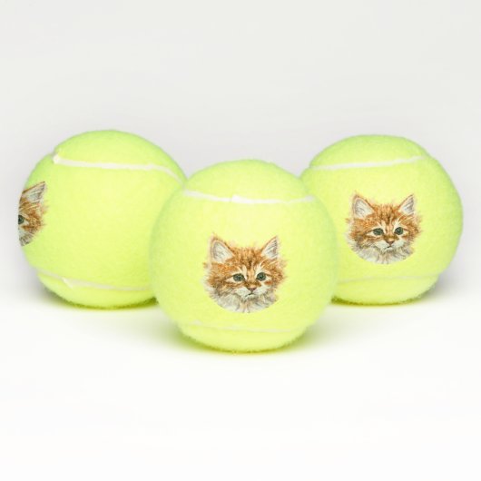 Cute Kat Tennisballen (Multi)