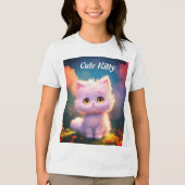 Cute Kat Tri-Blend Shirt (Voorkant)