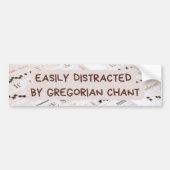 Cute Katholieke Mass Gregorian Chant Bumpersticker (Voorkant)