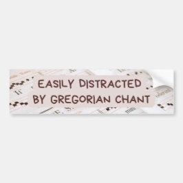 Cute Katholieke Mass Gregorian Chant Bumpersticker