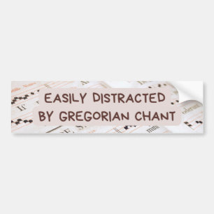Cute Katholieke Mass Gregorian Chant Bumpersticker