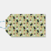 Cute Katie kitten green kerstgift label Cadeaulabel (Achterkant Horizontaal)