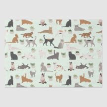Cute Katten en Huisplanten Decoupage