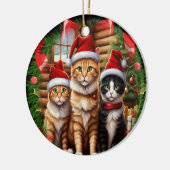 Cute  katten  keramisch ornament (Links)