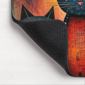 Cute Katten Kosmische Melkweg Kunst Cadeau Muismat (Hoek)