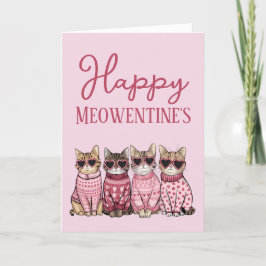 Cute Katten Valentijnskaart Feestdagen Kaart