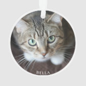 Cute kattenfoto witte ornament snorharen (achterkant)