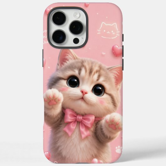 Cute Kattenhoesje voor Telefoon Case-Mate iPhone Case (Achterkant)