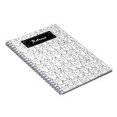 Cute-kattenpatroon Notitieboek (Rechterzijde)