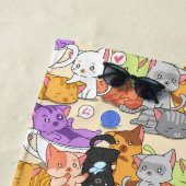 Cute-kattenpatroon Strandlaken (In situ)