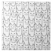 Cute-kattenpatroon Tegeltje (Voorkant)