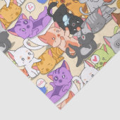 Cute-kattenpatroon Tissuepapier (Detail)