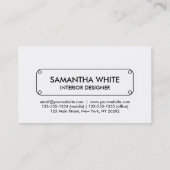 Cute-kattenpatroon Visitekaartje (Achterkant)