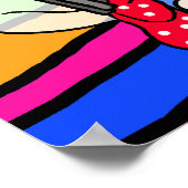 Cute Kaukasian Fairy Girl Happy Birthday Poster (Hoek)